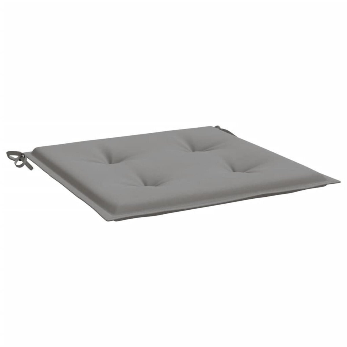 VIDAXL Coussins de chaise de jardin lot de 2 gris 50x50x3 cm