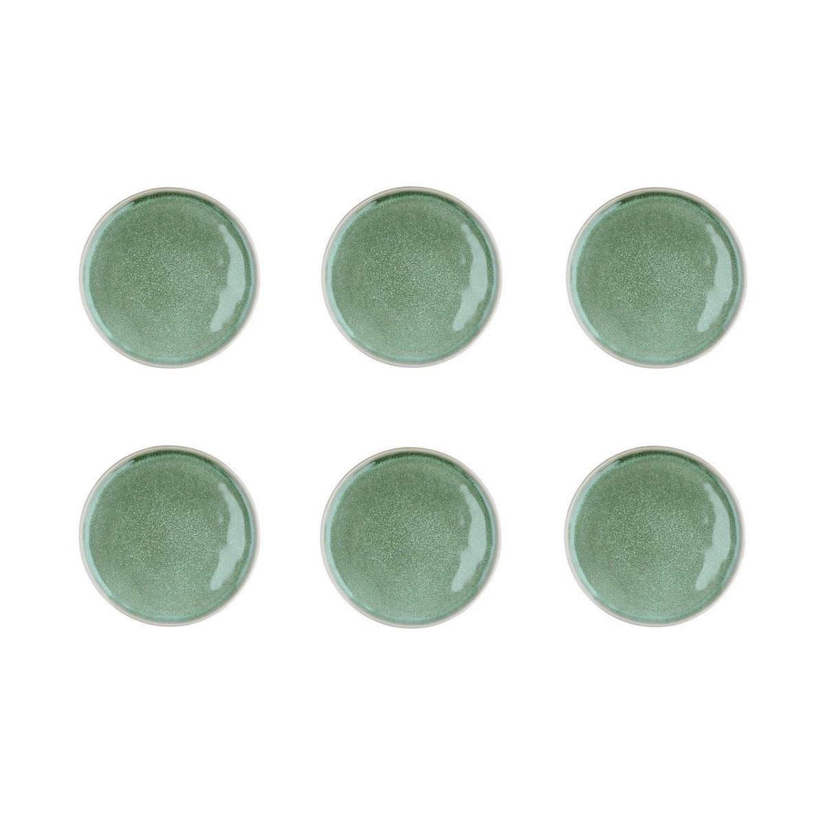 BJORN Assiette MAGMA Ø20cm - 6 pièces - Menthe