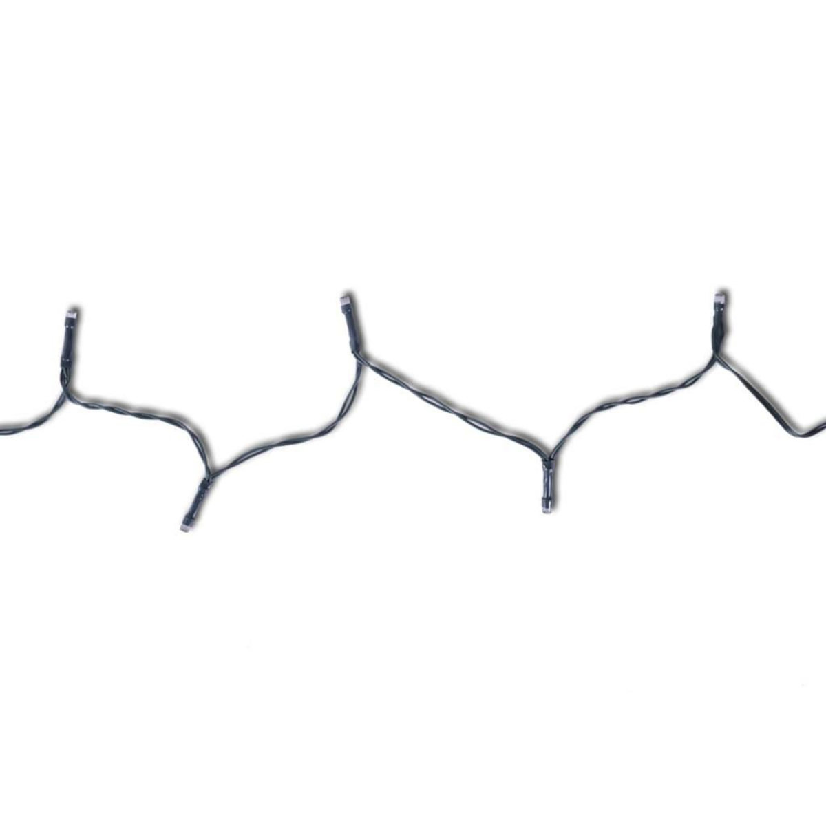 VIDAXL Guirlande lumineuse solaire a LED 24 lumieres 3,8 m 2 pcs