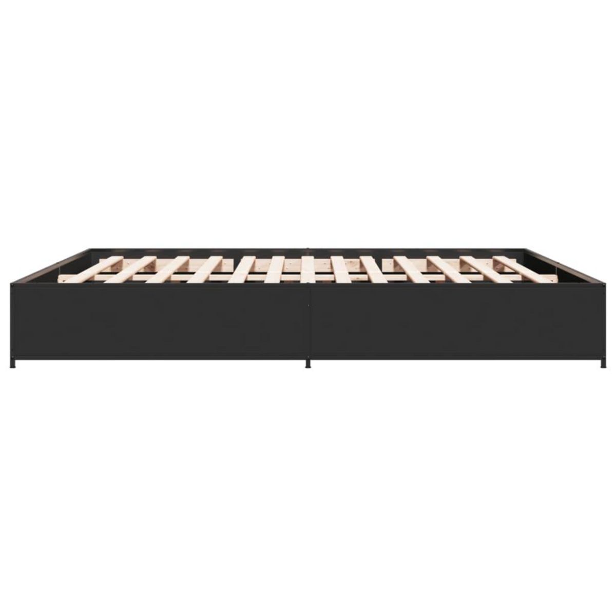 VIDAXL Cadre de lit sans matelas noir 200x200 cm