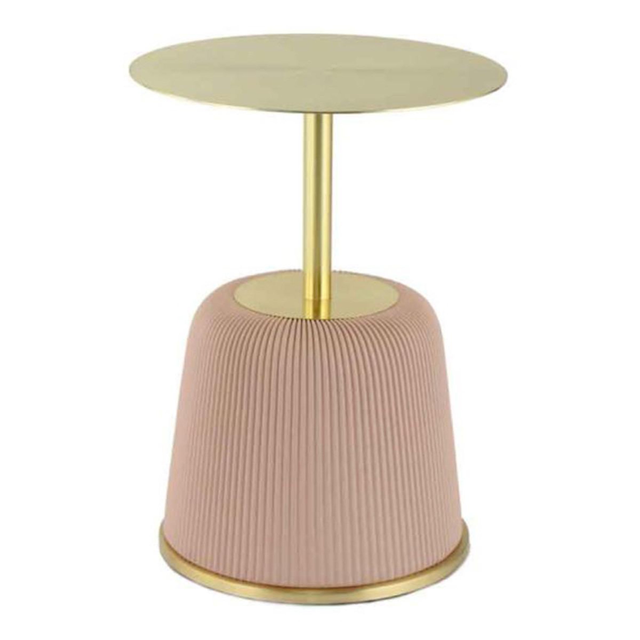 Paris Prix Table d'appoint design  jokai  60cm rose & or