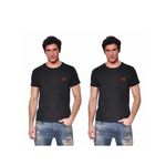 Black et Decker Lot de 2 t-shirts homme manches courtes en coton 140gr/m². Coloris disponibles : Noir