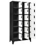Voir la diapositive 3 : VIDAXL Armoire a casiers Anthracite et blanc 90x40x180 cm Acier