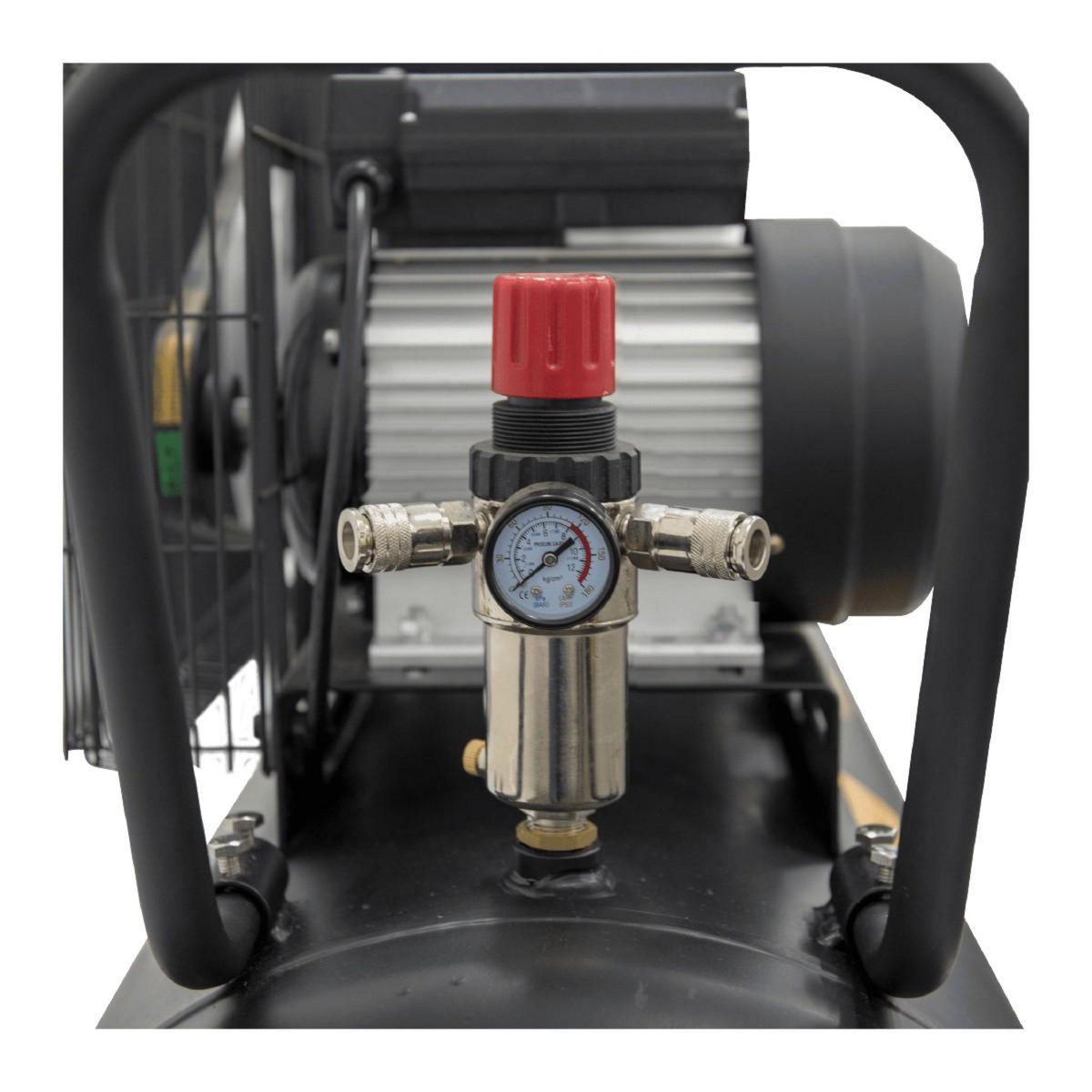 VITO Compresseur d'air à Courroie 200 Litres 4CV 3KW Pression 10 Bar 230V VITO