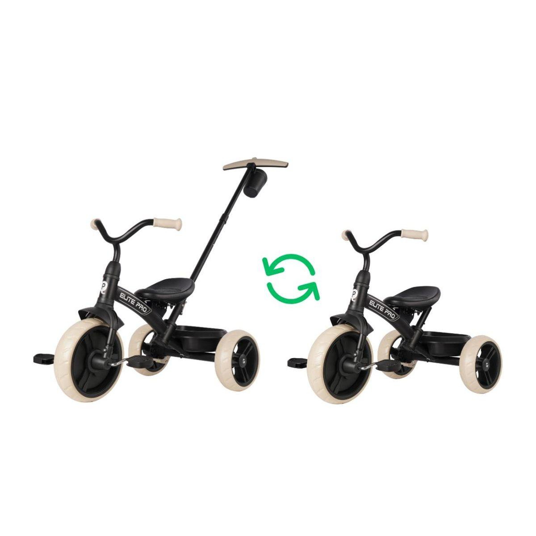 Voir la diapositive 2 : QPLAY Tricycle  elite pro noir