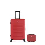 SWISS KOPPER SWISS KOPPER - Lot de 2 - Valise grand format et vanity WIL. Coloris disponibles : Noir, Rose, Bleu, Rouge, Beige, Gris