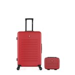 SWISS KOPPER SWISS KOPPER - Lot de 2 - Valise grand format et vanity WIL. Coloris disponibles : Rose, Bleu, Beige, Rouge, Gris, Noir