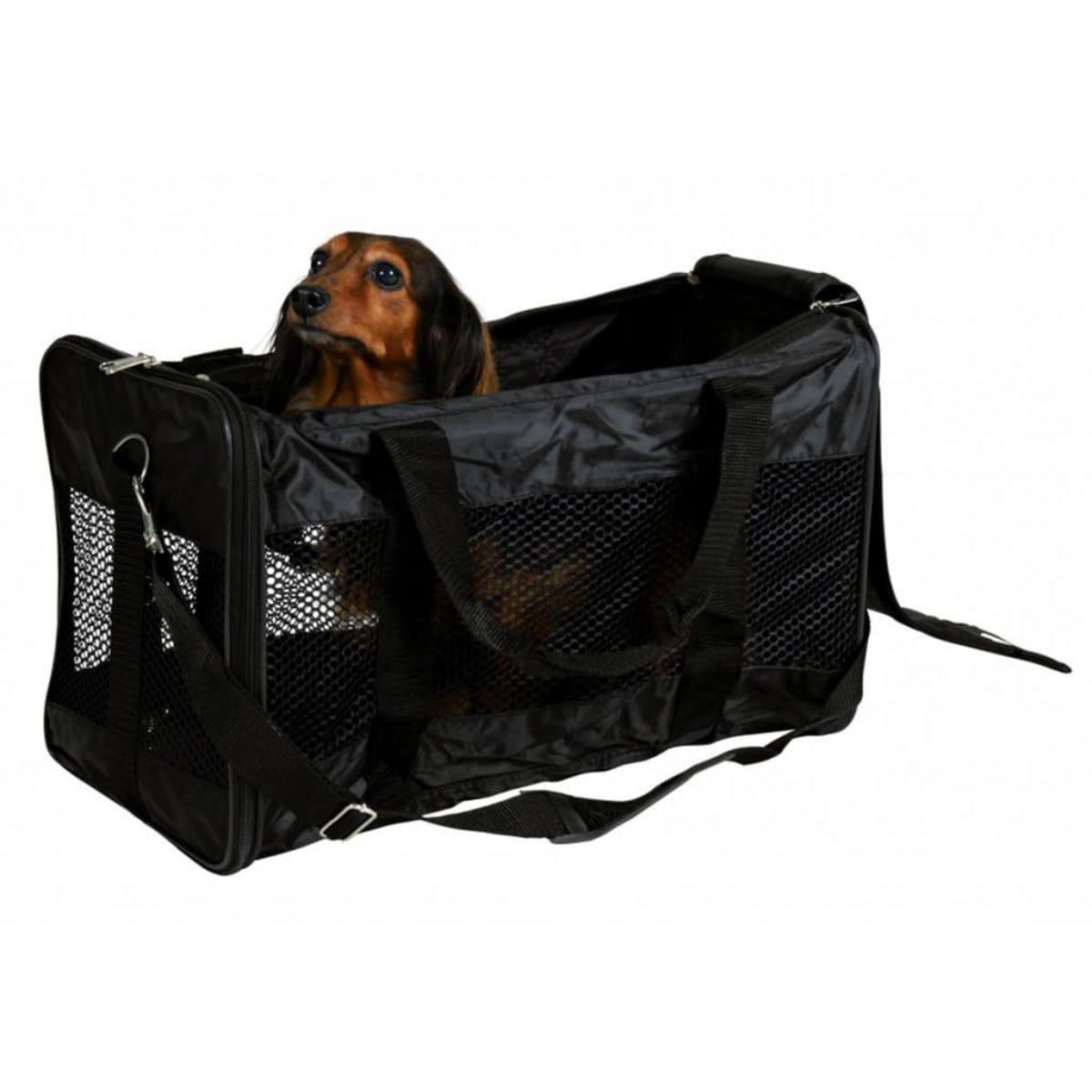 Trixie TRIXIE Cage de transport pour chiens Ryan Polyester 54x30x30 cm Noir