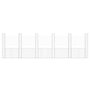Voir la diapositive 3 : VIDAXL Panier de gabion en forme de U avec 6 poteaux Fer 620x20x200 cm