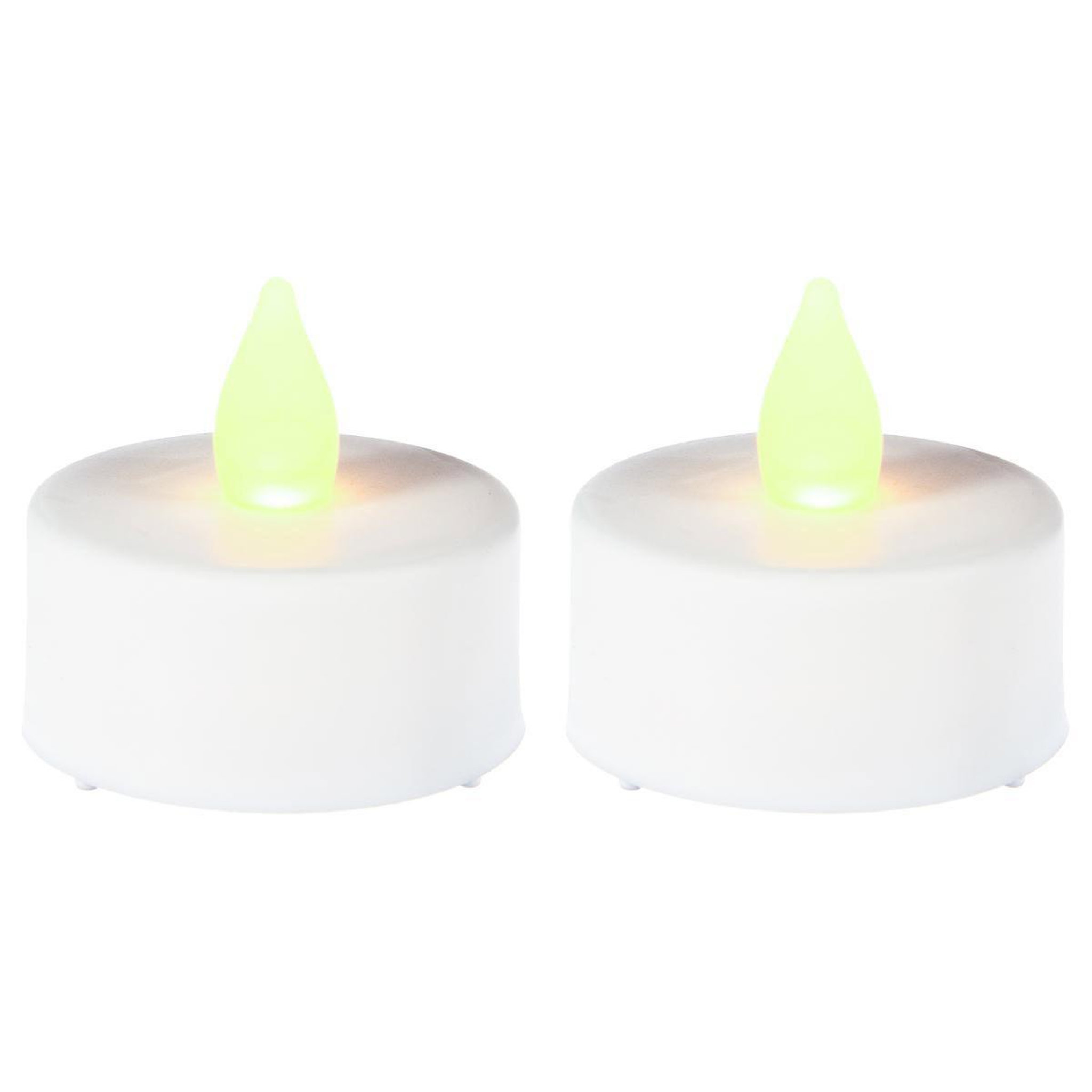 Voir la diapositive 1 : Home sweet lights Lot de 2 bougies  led  4cm blanc