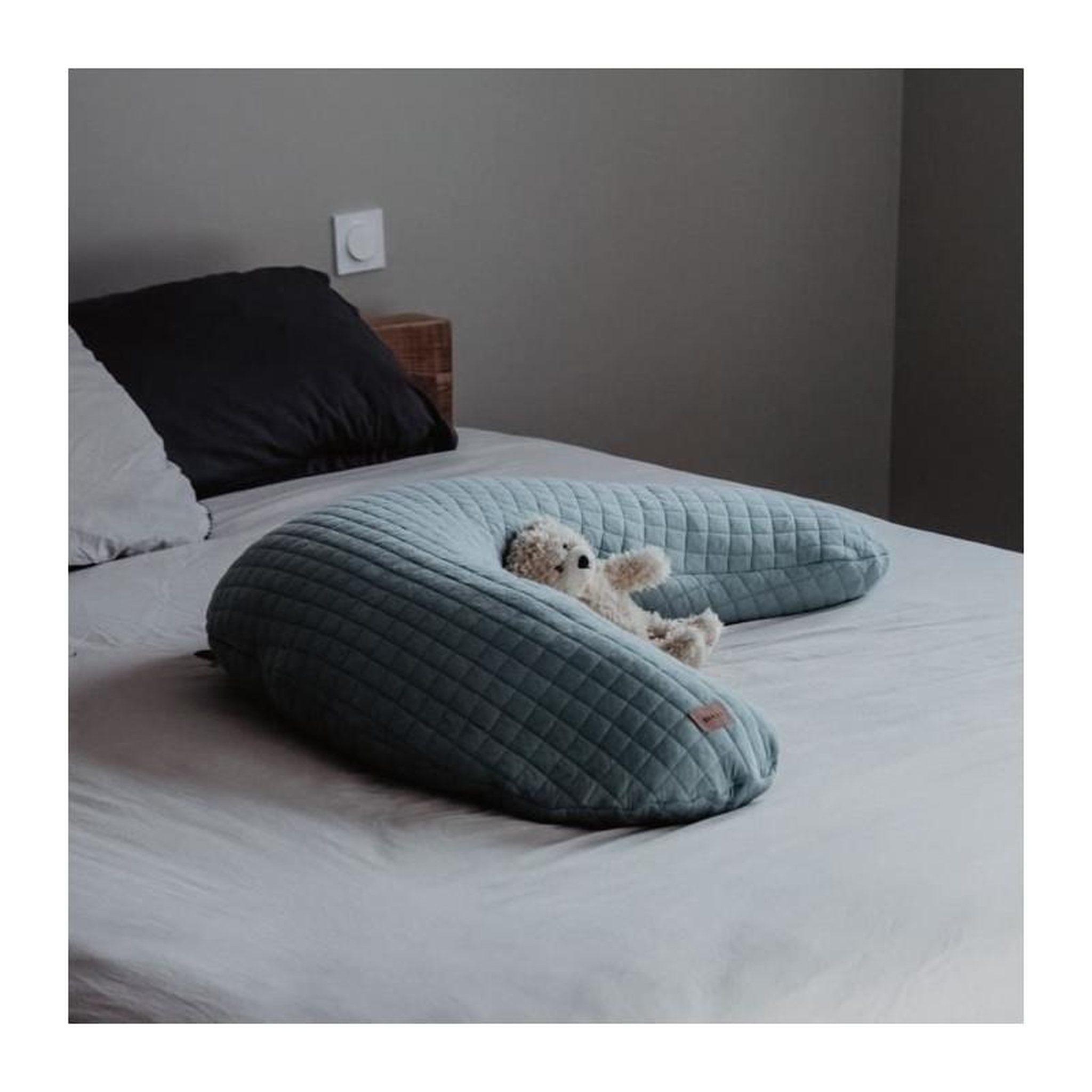 Voir la diapositive 3 : BEABA BEABA, Big Flopsy™, Fleur de coton, Vert sauge, 170 cm
