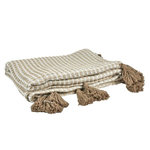 Paris Prix Plaid Nid d'Abeille  Gaufré  125x150cm Beige & Taupe