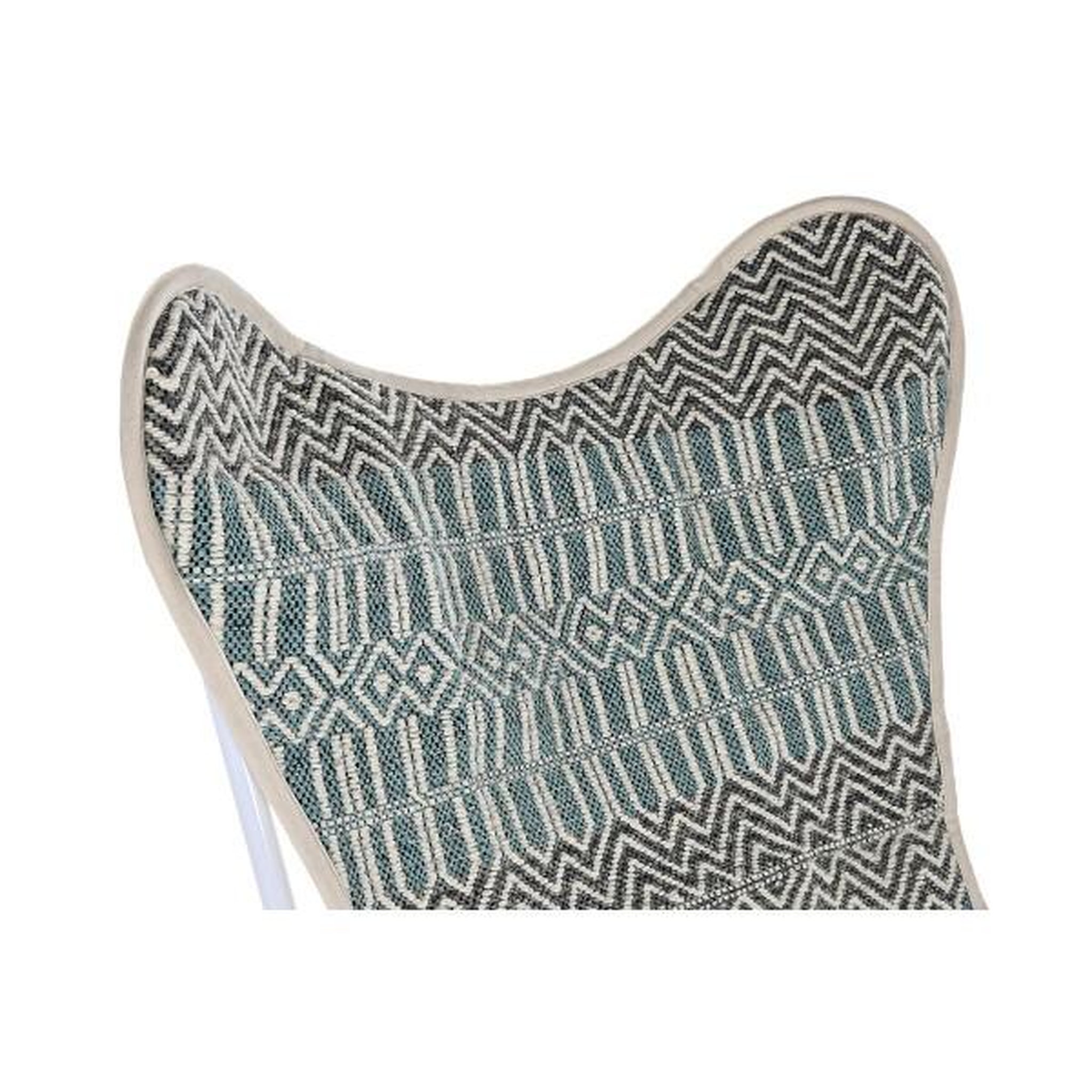 Voir la diapositive 6 : MARKET24 Chaise de jardin DKD Home Decor Bleu Blanc Vert Fer 74 x 65 x 90 cm
