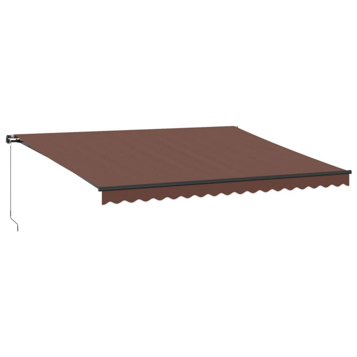 VIDAXL Auvent manuel retractable marron 450x350 cm