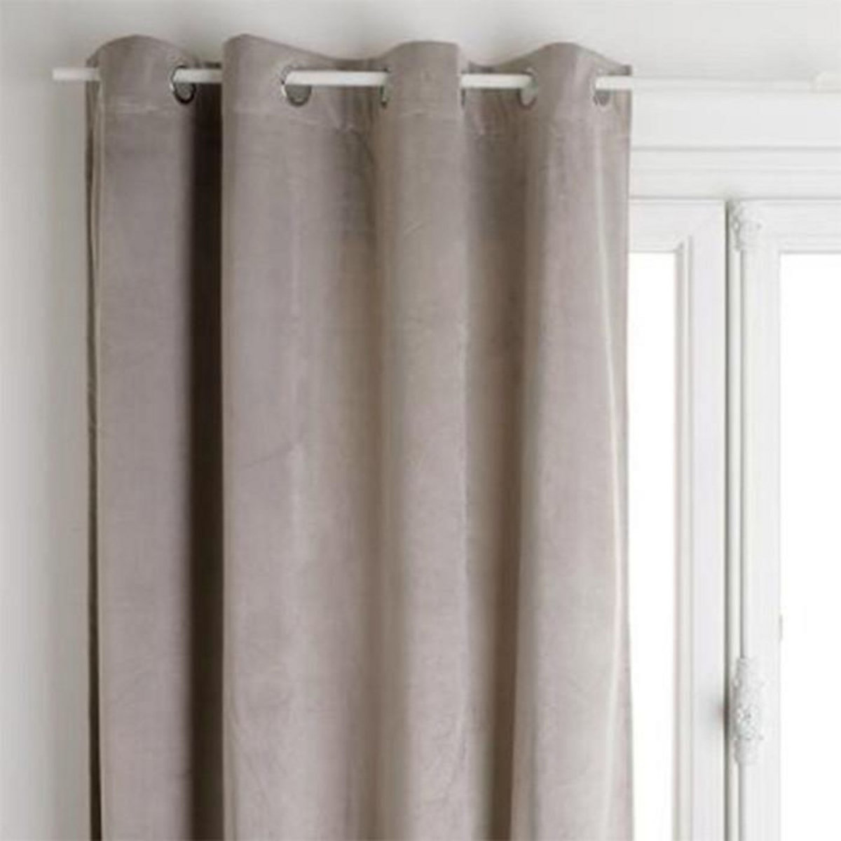 ATMOSPHERA Rideau Occultant Velours  Dolce  140x260cm Gris