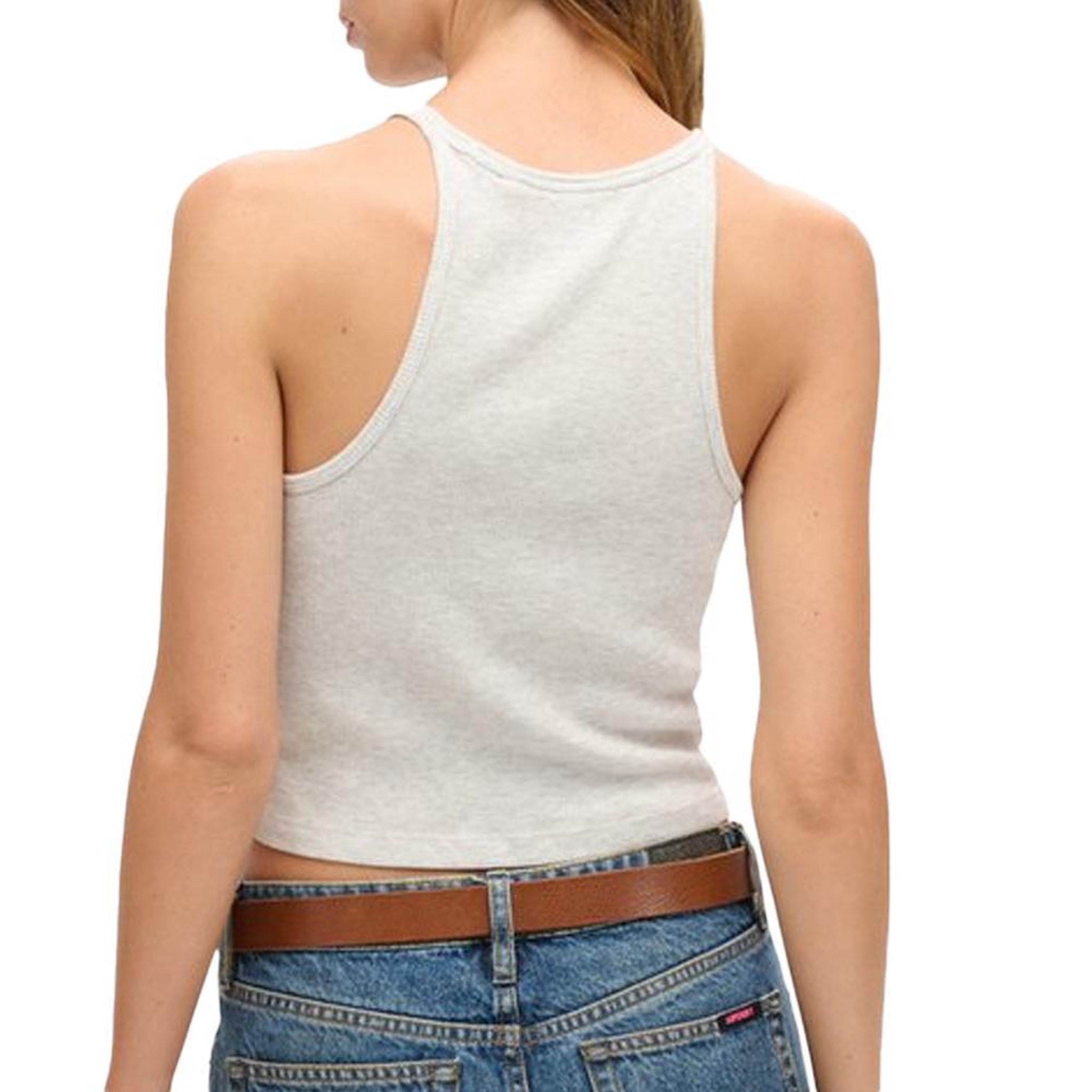 Voir la diapositive 2 : SUPERDRY Débardeur  Femme Superdry Essential Logo Racer