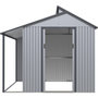 Voir la diapositive 3 : Habitat et Jardin Abri de jardin métal avec pergola  Madras  - 9.12 m² - 257 x 355 x 237 cm - Gris