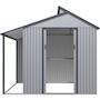 Voir la diapositive 3 : Habitat et Jardin Abri de jardin métal avec pergola  Madras  - 9.12 m² - 257 x 355 x 237 cm - Gris