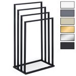 IDIMEX Porte-serviettes sur pied SENZA en métal. Coloris disponibles : Beige, Gris, Jaune, Blanc, Noir