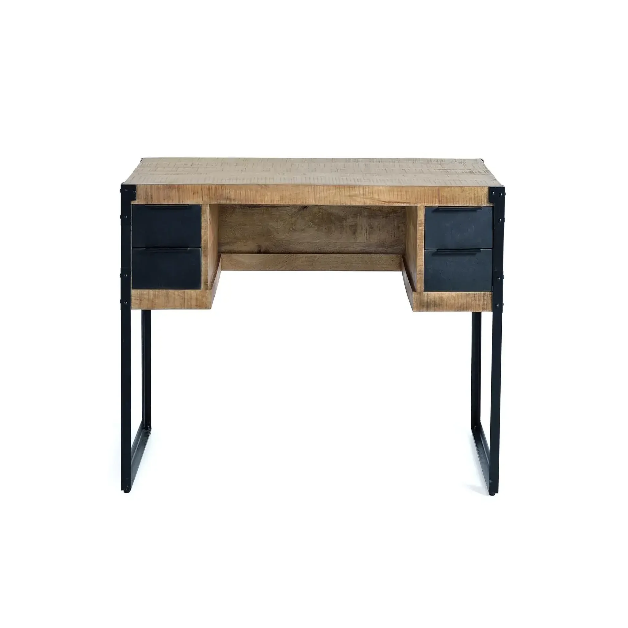 GINER Y COLOMER SL Bureau en bois de manguier 135 cm style industriel moderne