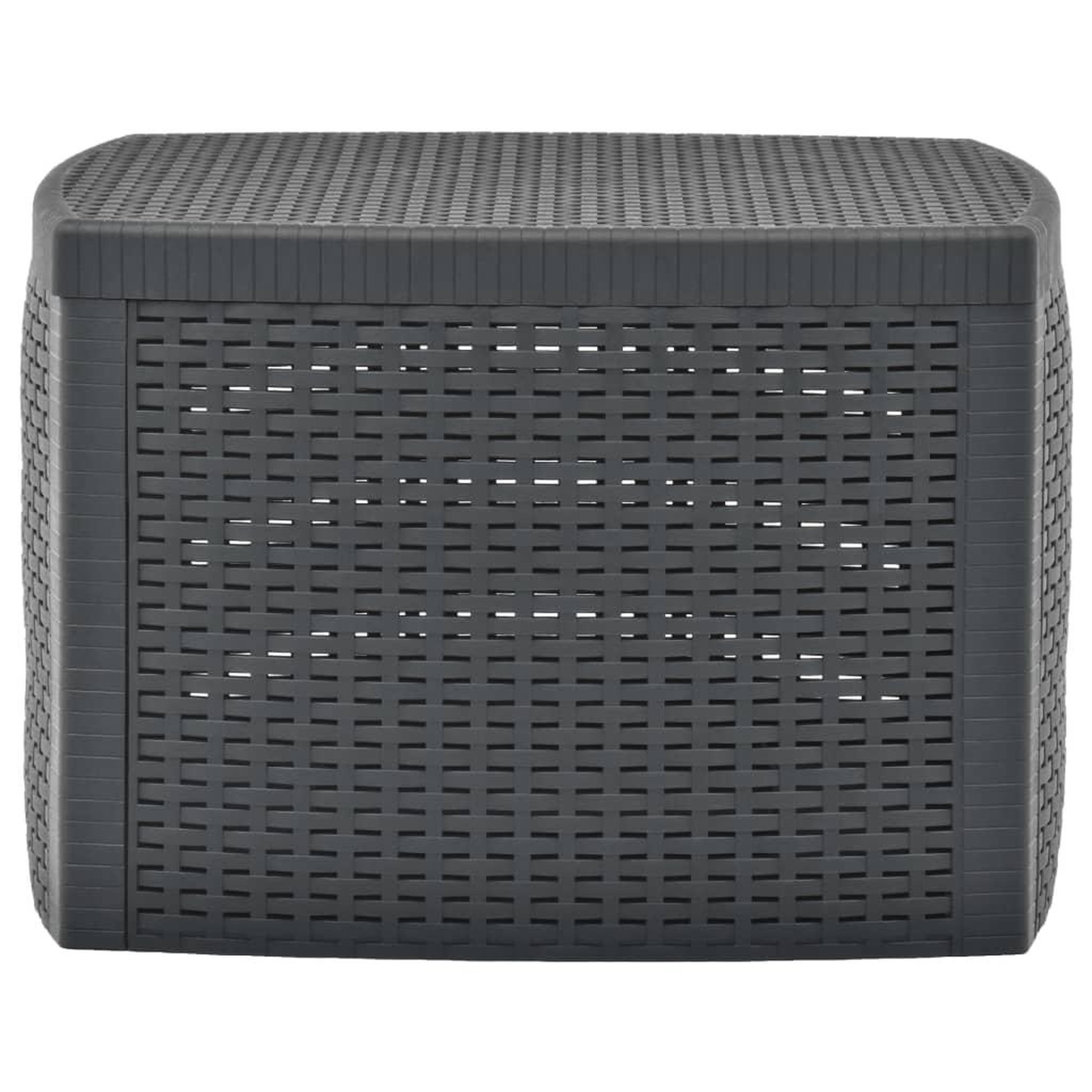 Voir la diapositive 2 : VIDAXL Table d'appoint Anthracite 54x54x36,5 cm Plastique