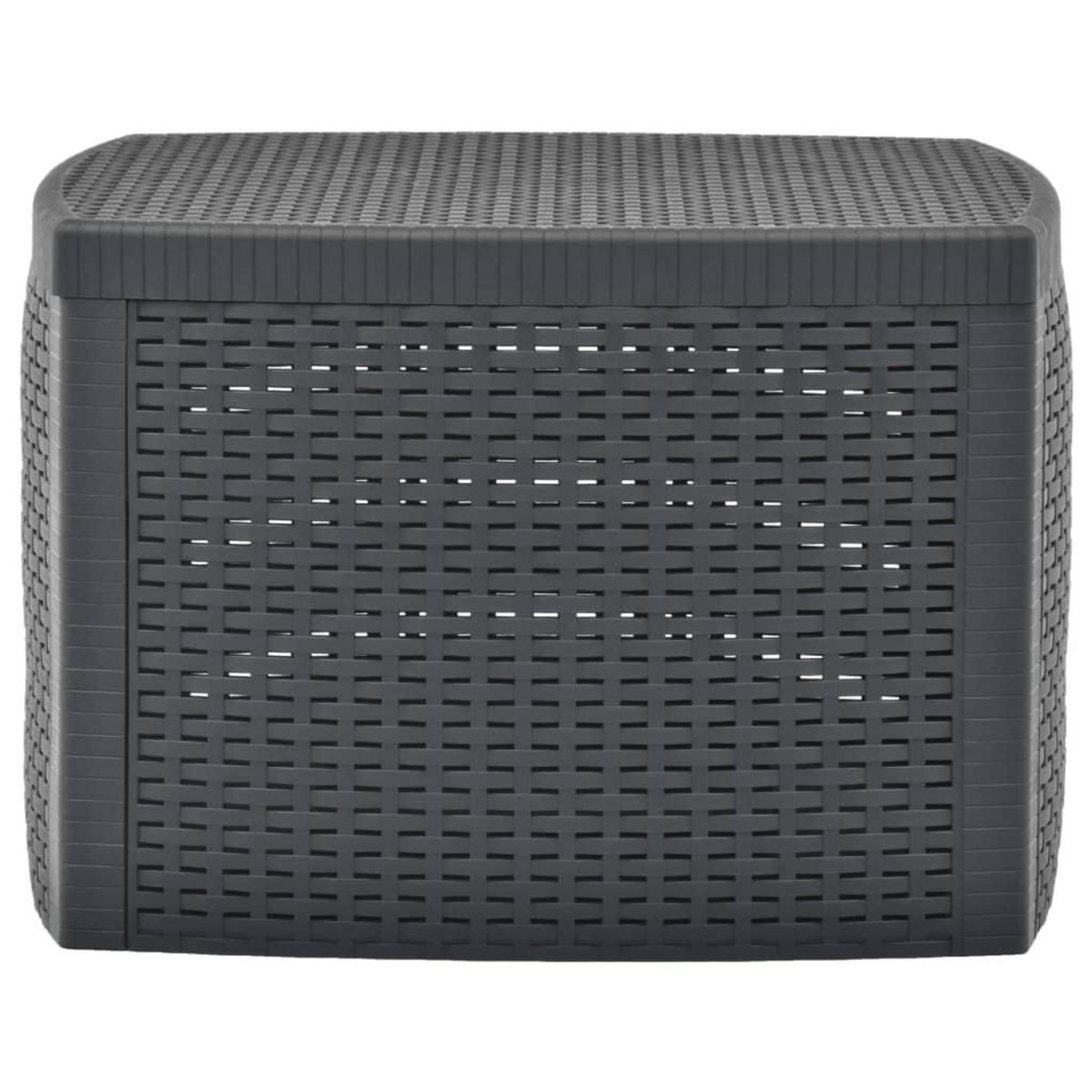 VIDAXL Table d'appoint Anthracite 54x54x36,5 cm Plastique