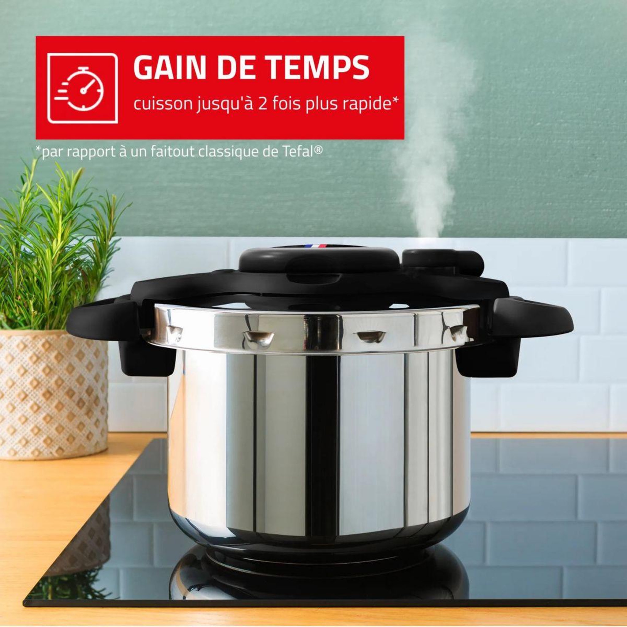 Voir la diapositive 3 : SEB Autocuiseur ClipsoMinut Cocotte de vos Regions 7.5L