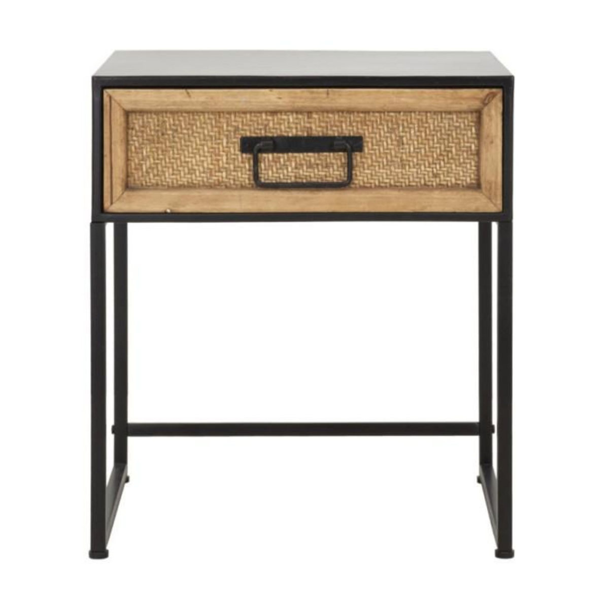 Paris Prix Table de Chevet Design  Hanoï  51cm Naturel & Noir