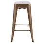 Voir la diapositive 3 : Rendez vous déco Lot de 2 tabourets pour îlot central 66 cm en métal cuivre mat - Indus