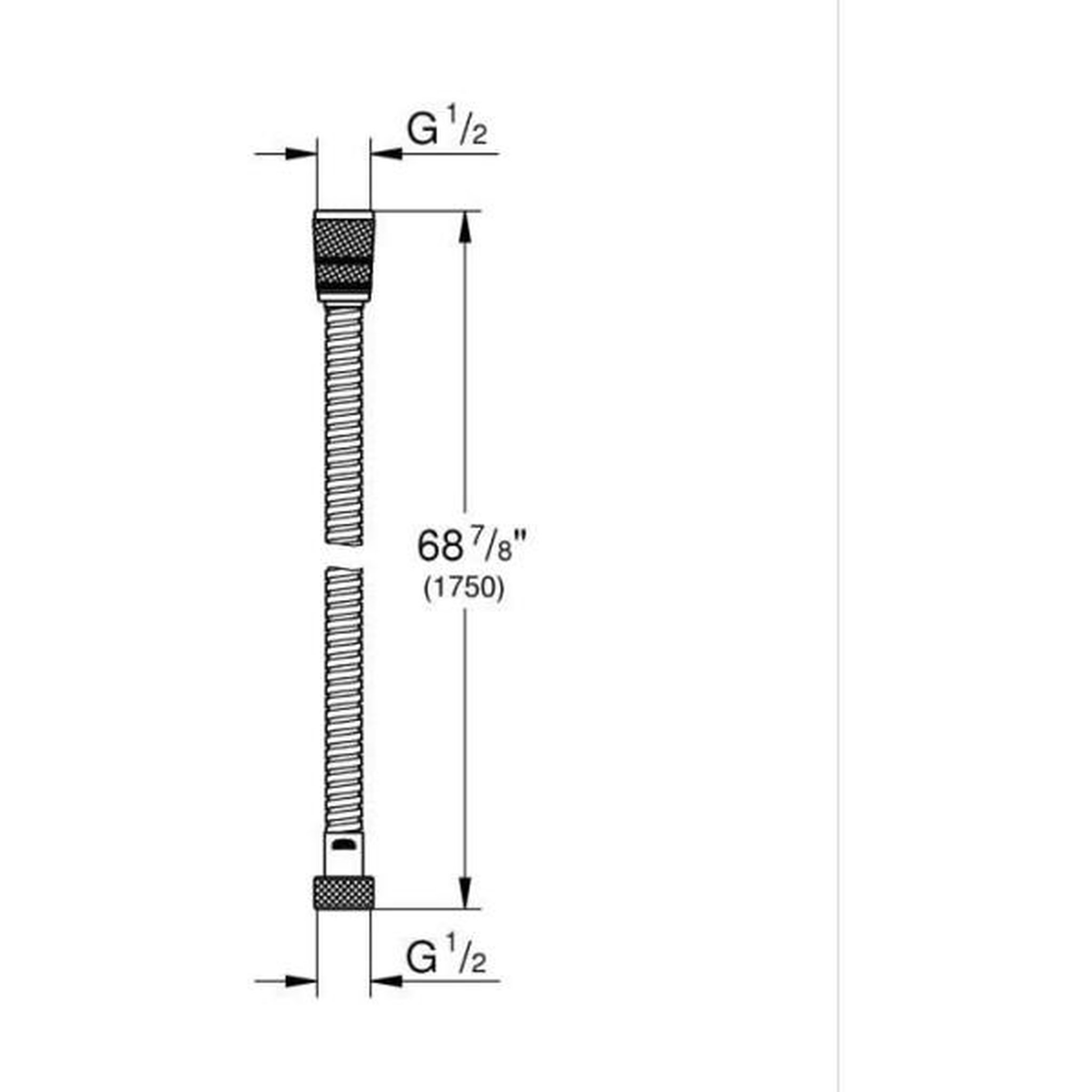 Grohe Flexible de douche - GROHE - 22100000 - 1,75 m - VitalioFlex - Métal