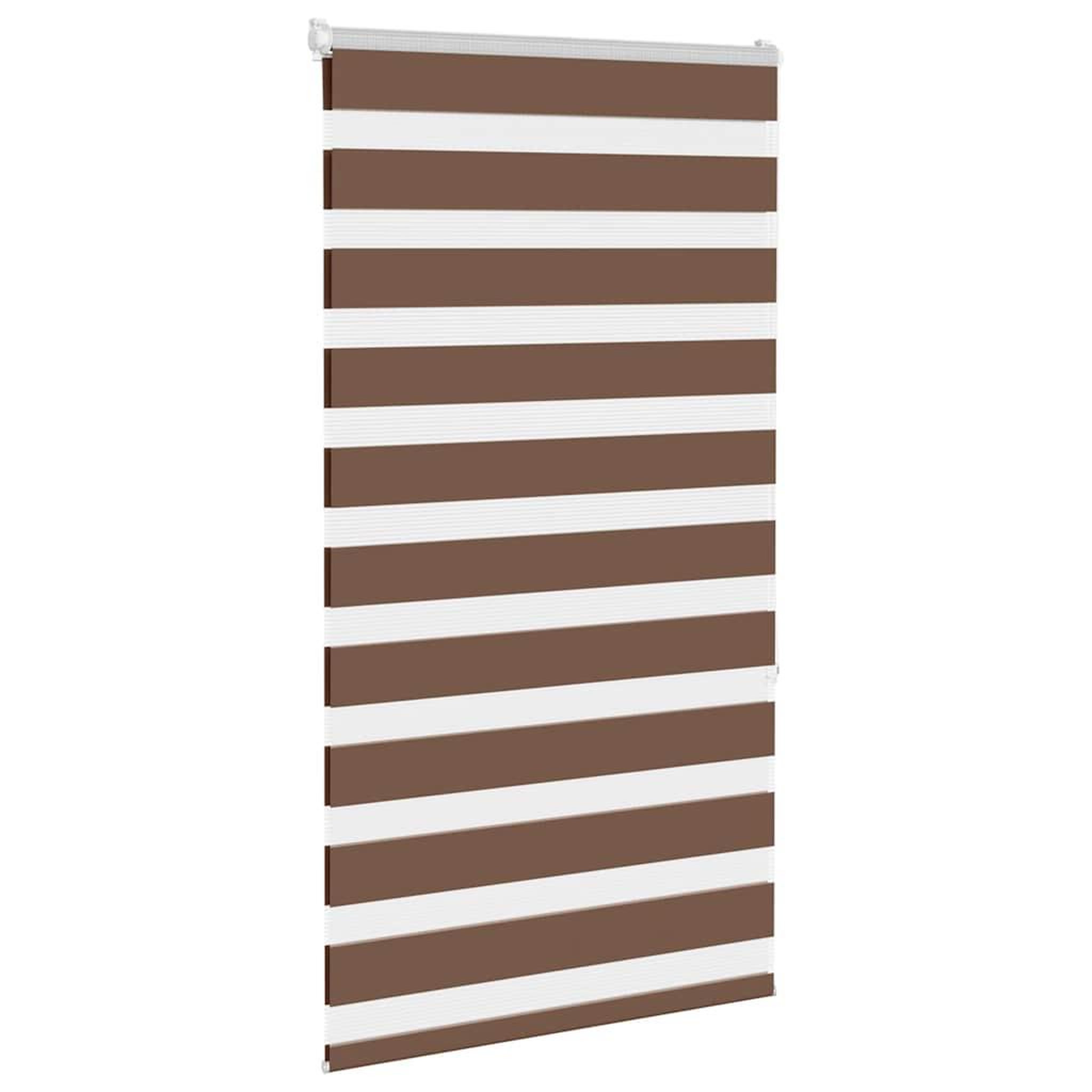 Voir la diapositive 3 : VIDAXL Store zebre marron 70x150 cm largeur du tissu 65,9 cm polyester