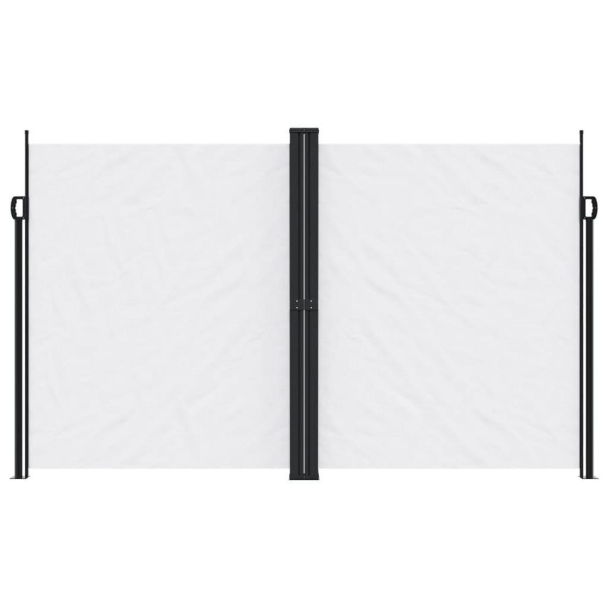 VIDAXL Auvent lateral retractable blanc 200x600 cm