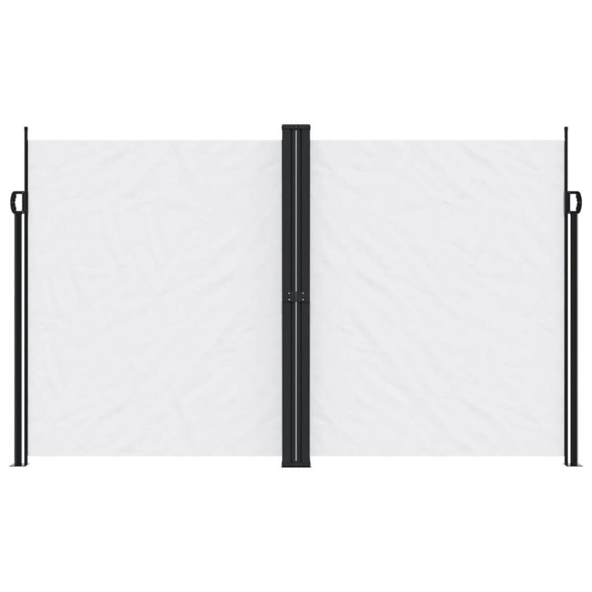 VIDAXL Auvent lateral retractable blanc 200x600 cm