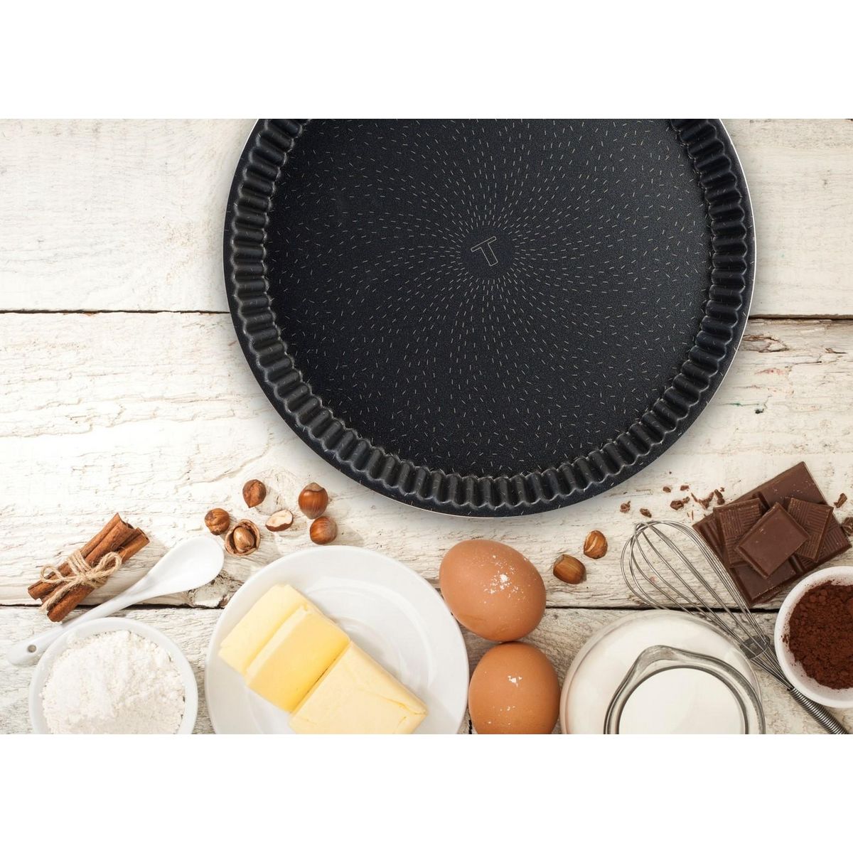 TEFAL Moule à tarte 25 cm PERFECT BAKE métal