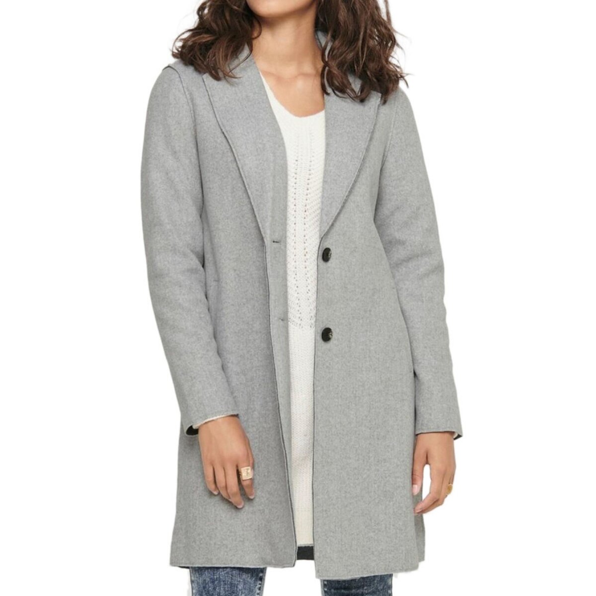 Manteau Gris Femme Only Carrie pas cher Auchan