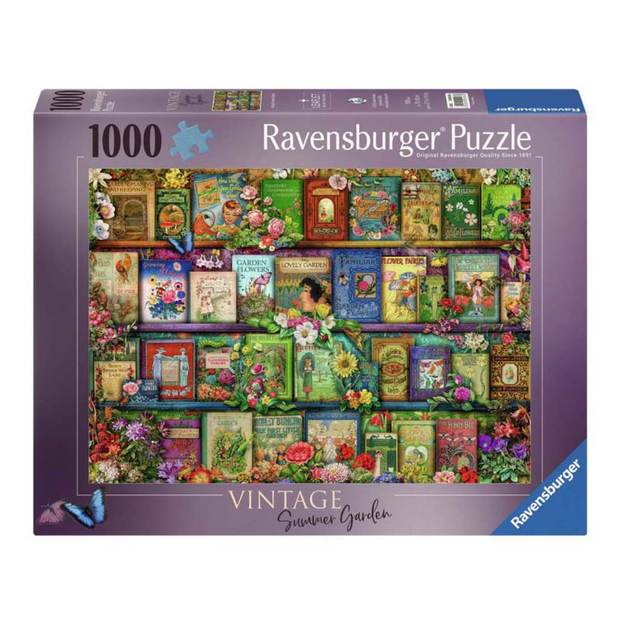 RAVENSBURGER Ravensburger - Jigsaw puzzle Vintage Garden Books, 1000 pcs. 120001836