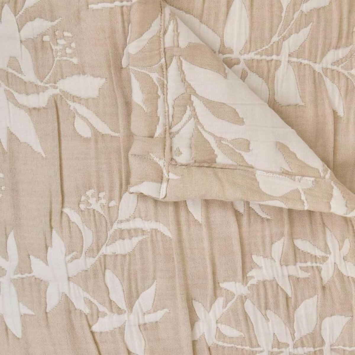 ATMOSPHERA Dessus de Lit Réversible  Nuvia  240x260cm Beige