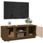 Voir la diapositive 5 : VIDAXL Meuble TV Marron miel 110x35x40,5 cm Bois de pin massif