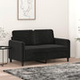 Voir la diapositive 1 : VIDAXL Canape a 2 places Noir 120 cm Velours