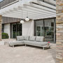 Voir la diapositive 2 : Paris Prix Salon de Jardin d'Angle 6 Places  Irun  225cm Gris