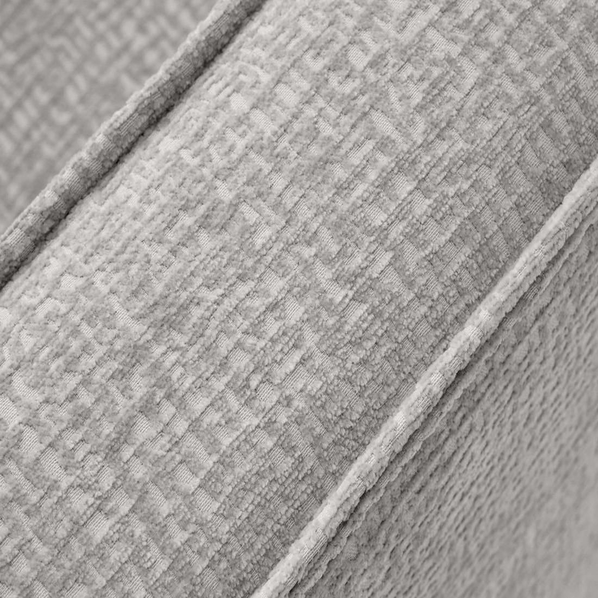Voir la diapositive 6 : LISA DESIGN Jake - canapé panoramique d'angle gauche 7 places convertible avec coffre en tissu velours relief