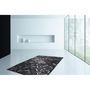 Voir la diapositive 2 : Paris Prix Tapis en Cuir Fait Main  Spark  Noir & Argent
