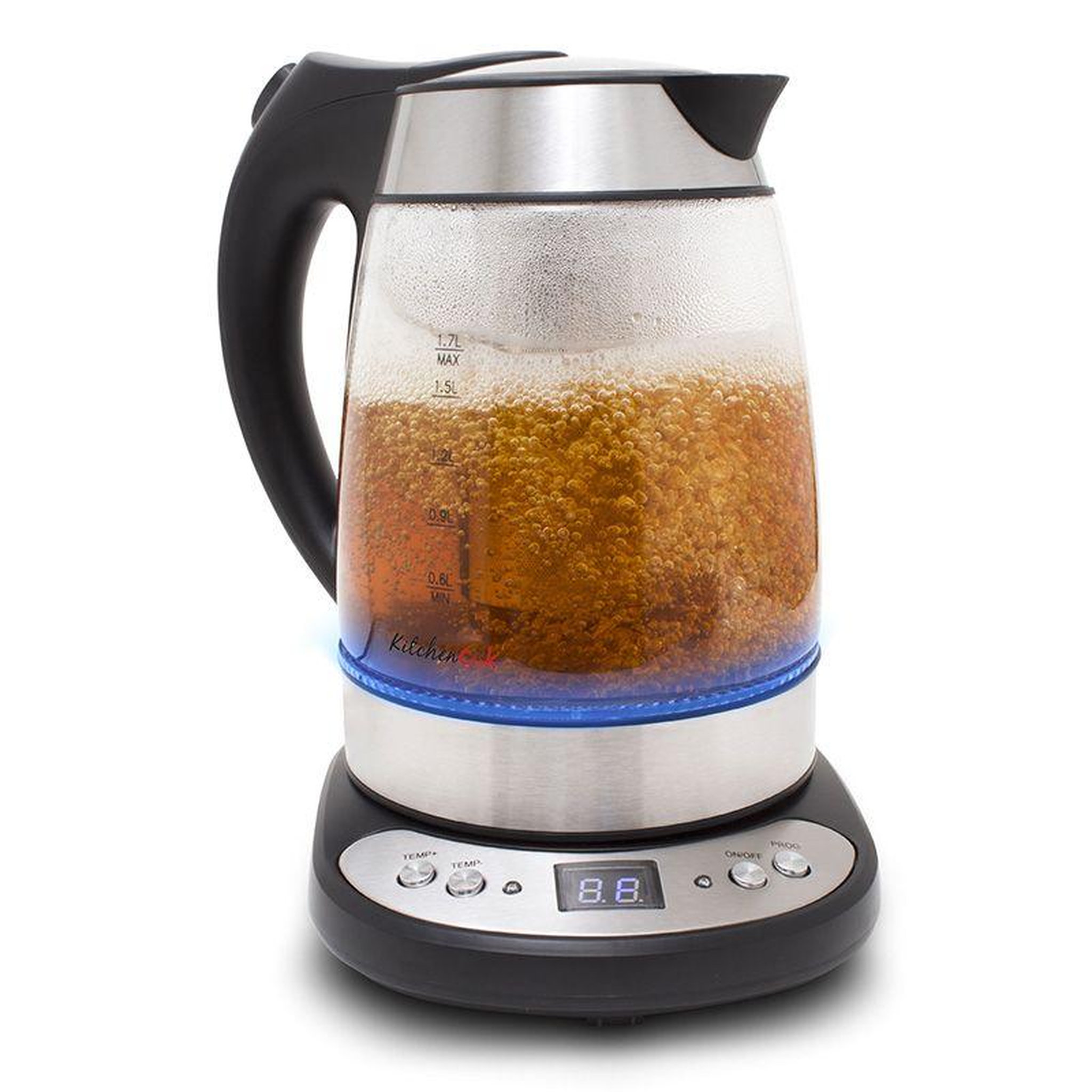 Voir la diapositive 6 : KITCHENCOOK Bouilloire Avec Température Réglable Et Panier à Thé Teatime Kitchencook
