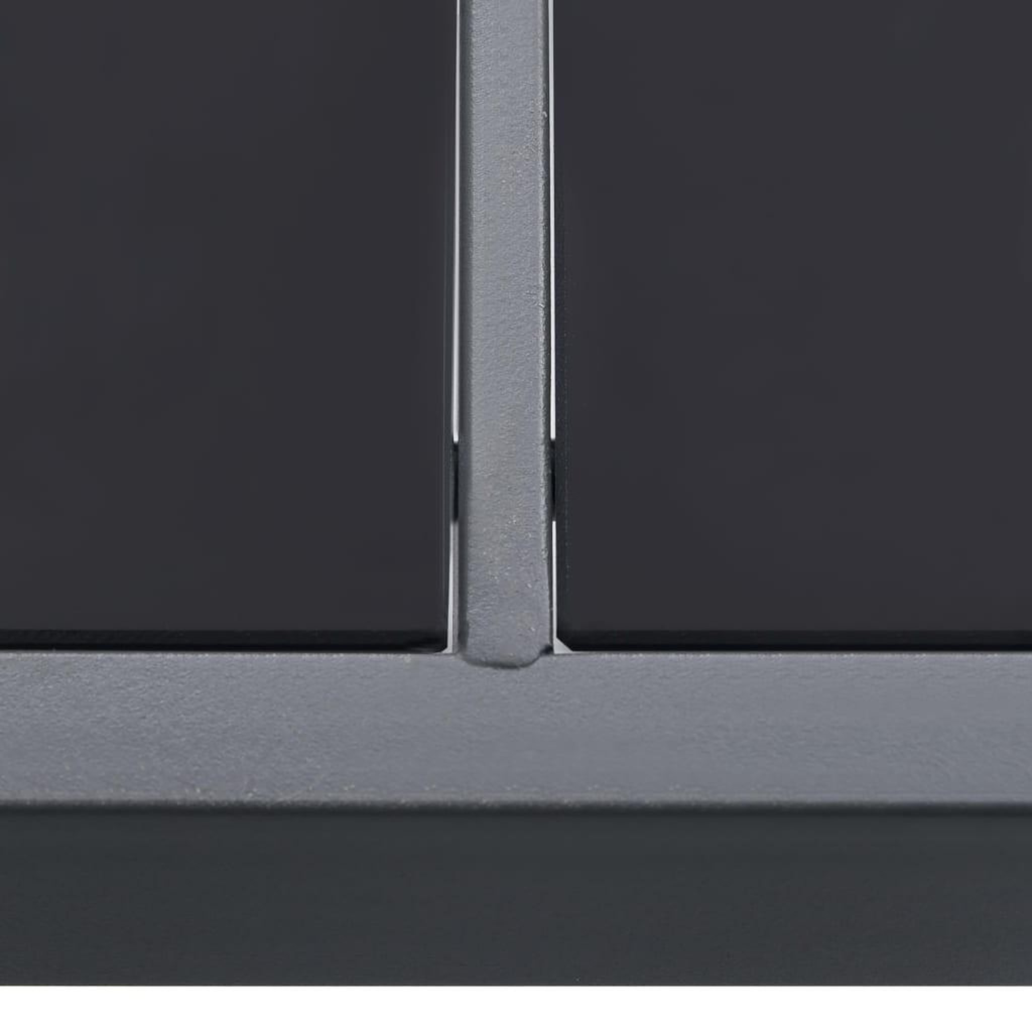 Voir la diapositive 4 : VIDAXL Table a dîner d'exterieur Anthracite 150x90x74 cm Acier
