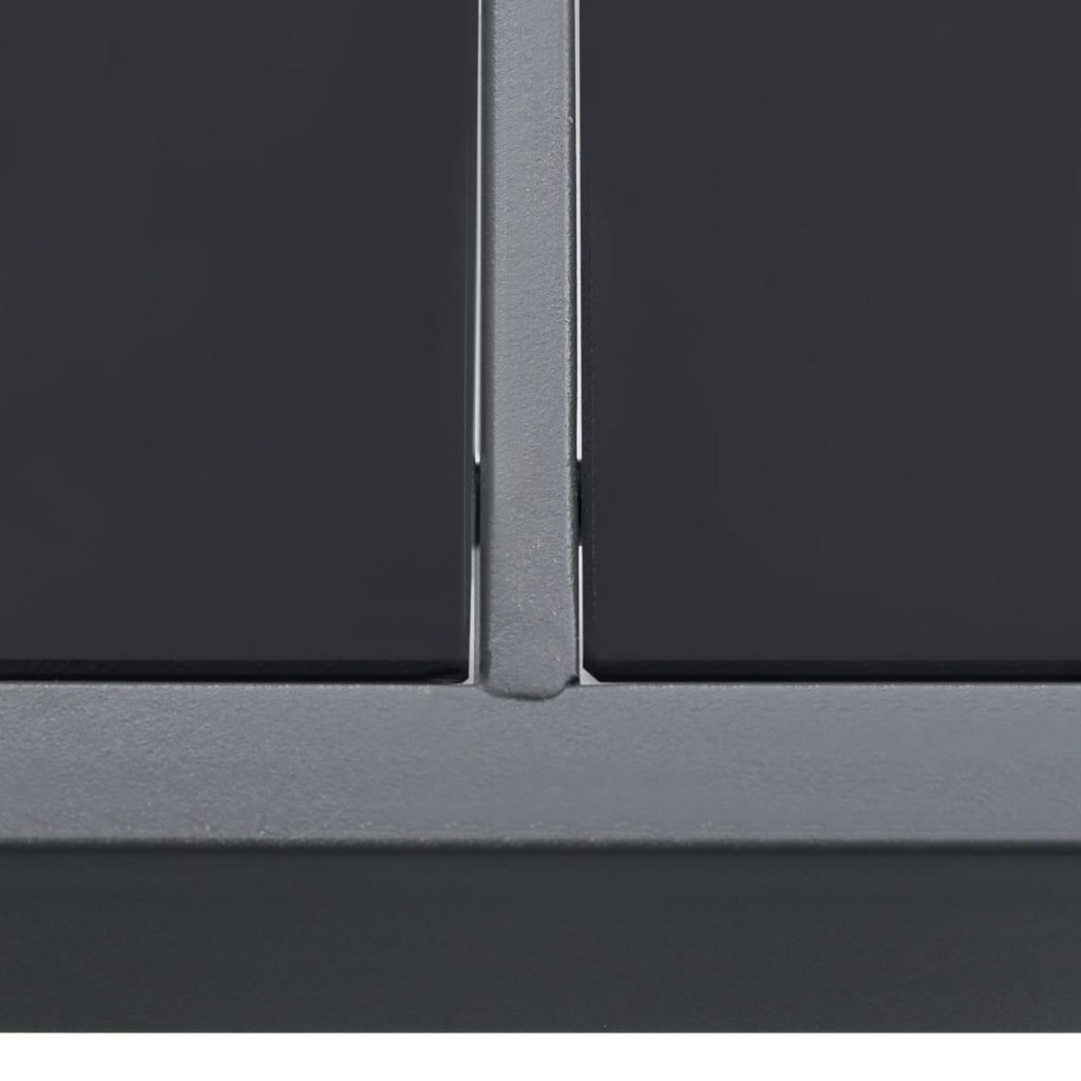 VIDAXL Table a dîner d'exterieur Anthracite 150x90x74 cm Acier