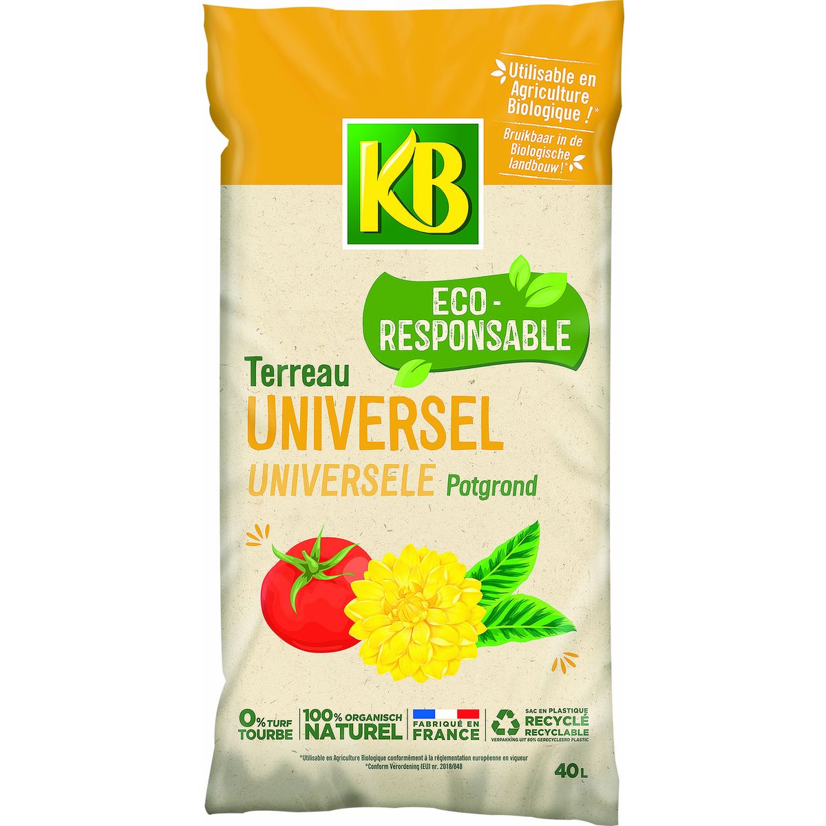 KB Terreau Plantation Eco-responsable - 40L