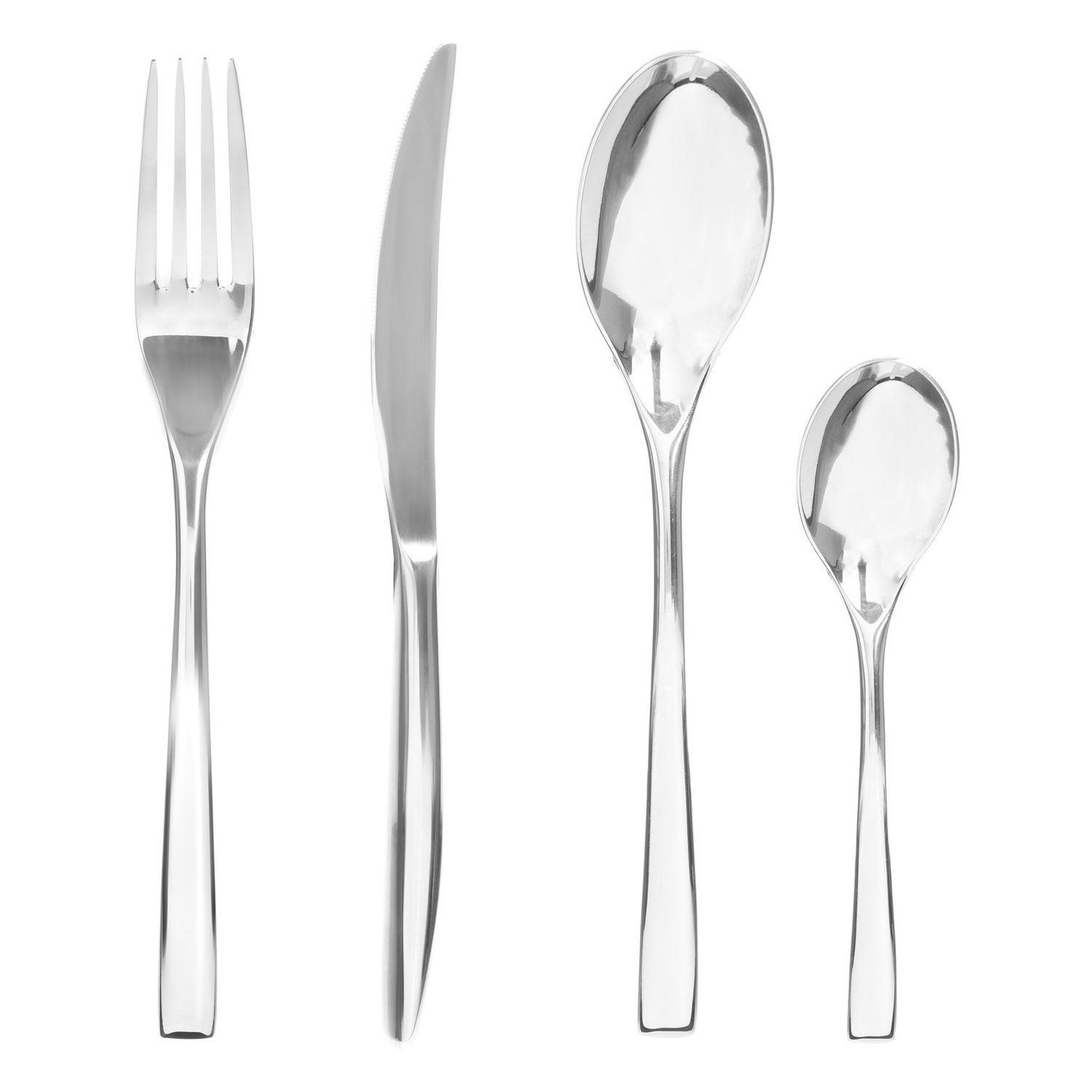 SECRET DE GOURMET Ménagère Denali en Acier inoxydable - 24 pièces - Argent
