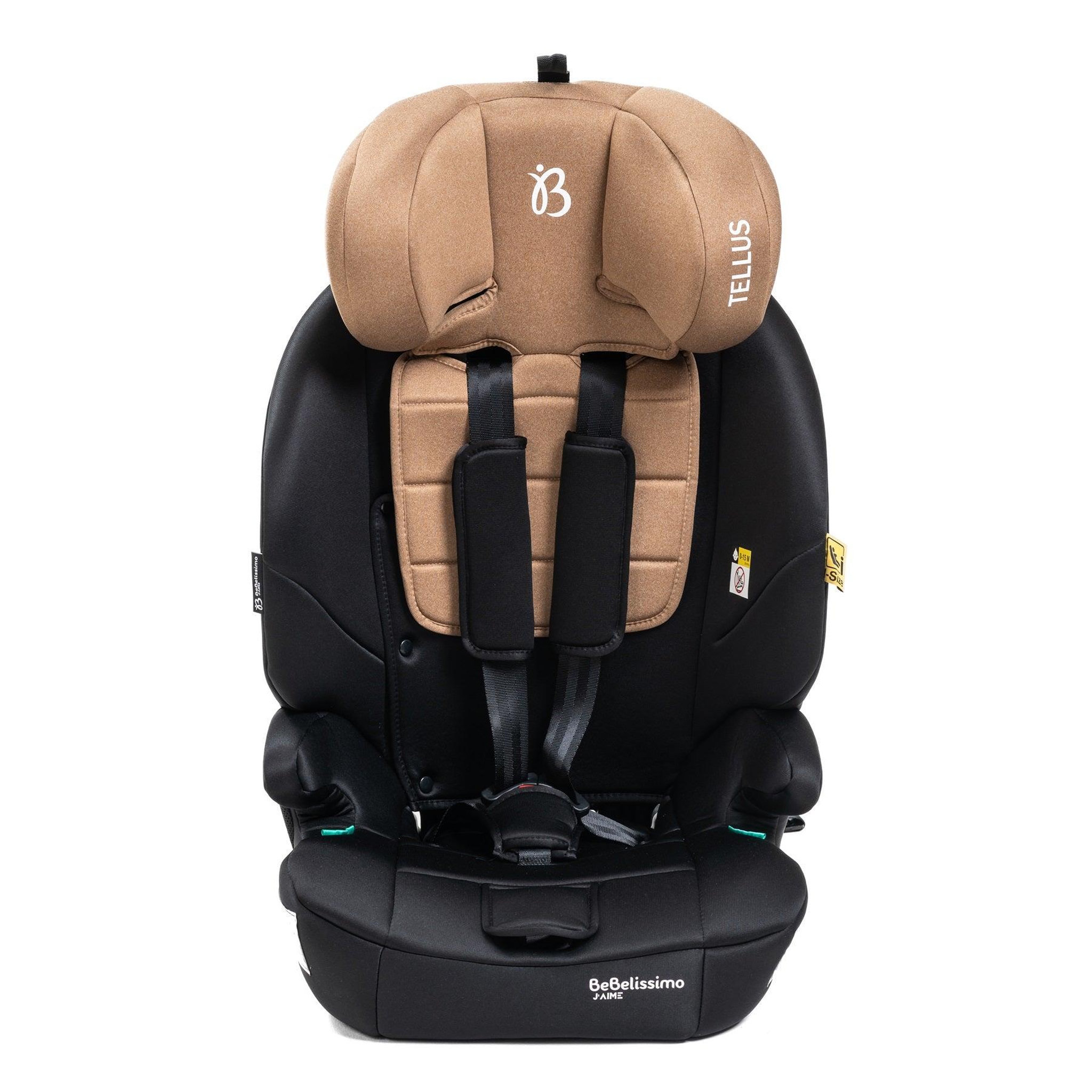 Voir la diapositive 4 : BEBELISSIMO Siège auto bébé I-size  - 76 -150cm - Tellus - de 9 à 36 kg, 15 mois à 12 ans -beige