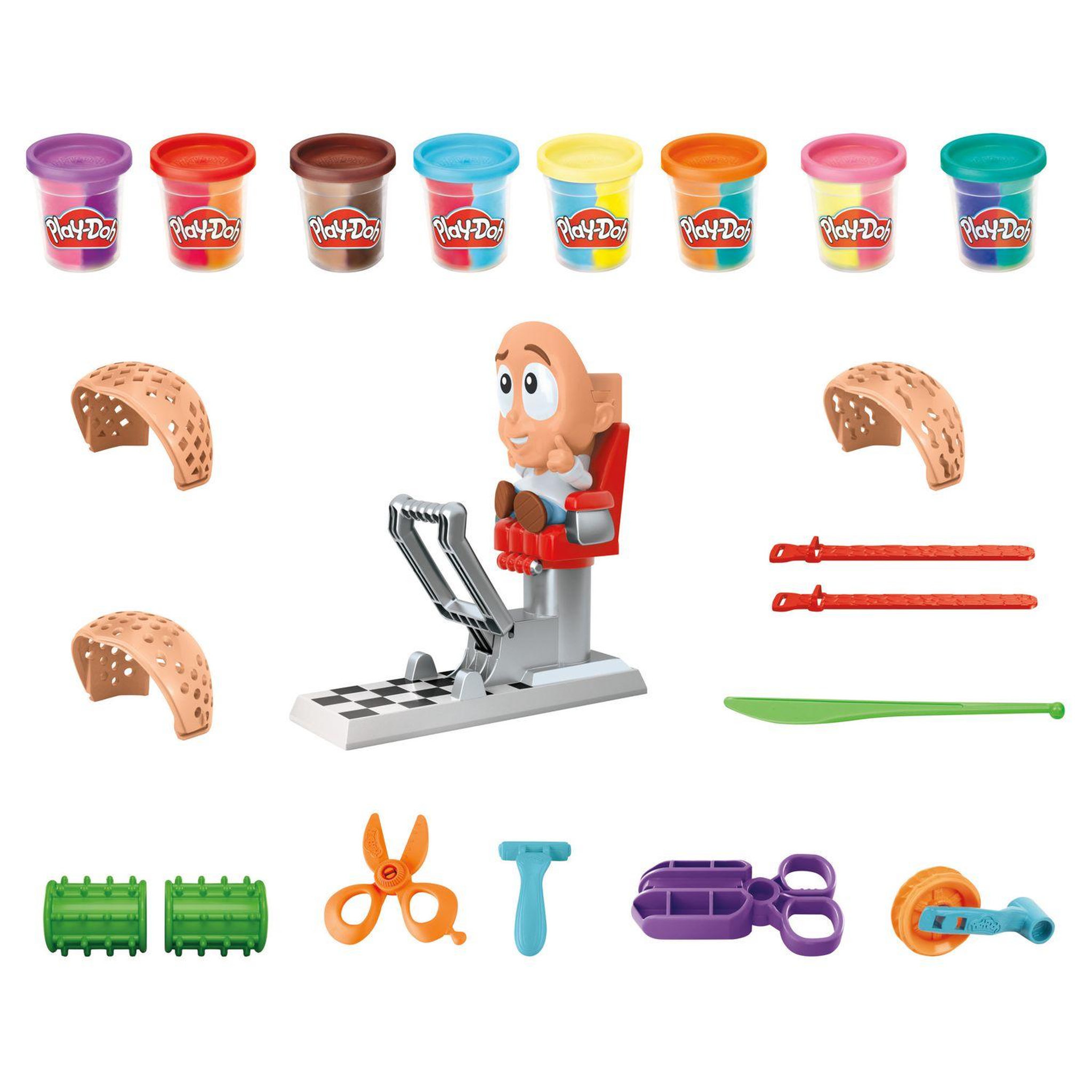 Voir la diapositive 2 : HASBRO Play-Doh salon de coiffure Coiffeur créatif