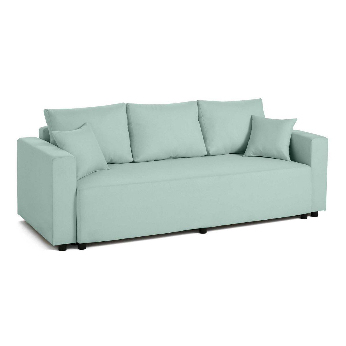 BEST MOBILIER Regala - canapé 3 places - convertible avec coffre - en tissu